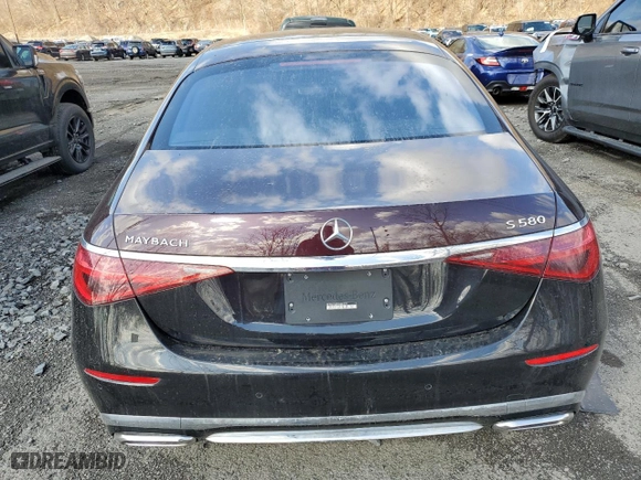 2021 Mercedes-Benz S-Class Maybach S 580 with VIN W1K6X7GB7MA031919, listed as a Copart auction lot 50510545 with 16,807 mi miles and Non Repairable. Bid and sale history available at carsss.com. Image 6.