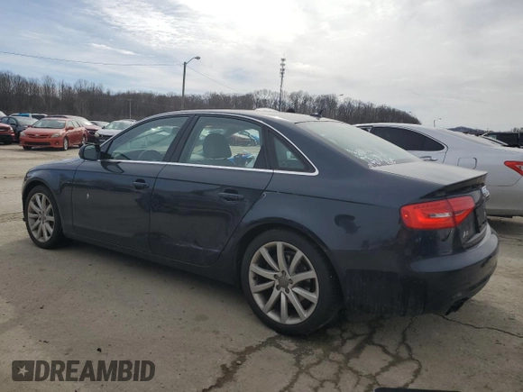 2013 Audi A4 Premium Plus with VIN WAUFFAFL8DN030627, listed as a Copart auction lot 46399905 with 89,592 mi miles and Salvage Title. Bid and sale history available at carsss.com. Image 2.
