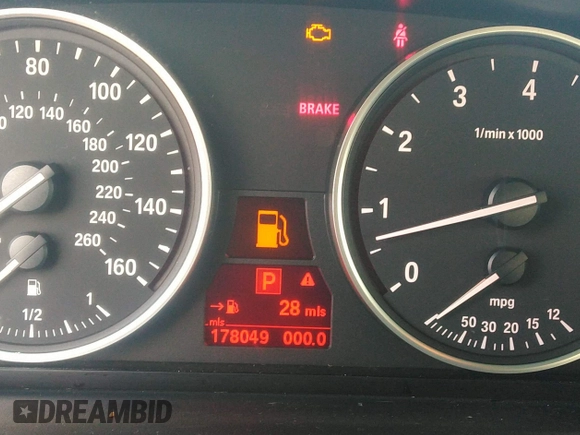 2009 BMW 5 Series 528i with VIN WBANU53529C121796, listed as a IAAI auction lot 35911209 with 178,049 mi miles and . Bid and sale history available at carsss.com. Image 7.