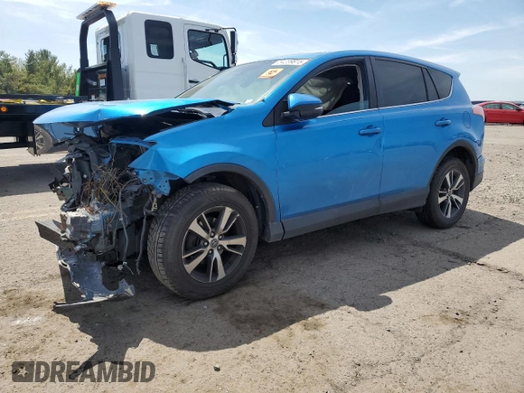 2018 Toyota RAV4 XLE with VIN 2T3WFREV8JW407501, listed as a Copart auction lot 54239815 with Not Provided miles and Salvage Title. Bid and sale history available at DreamBid. Image 1.
