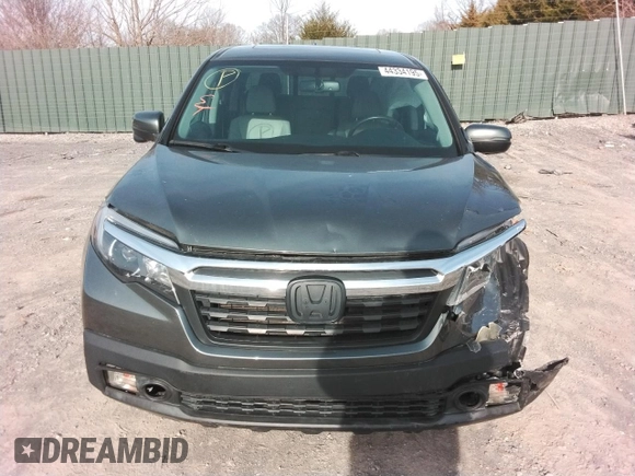 2019 Honda Ridgeline RTL-T with VIN 5FPYK3F64KB013498, listed as a Copart auction lot 44334195 with 104,197 mi miles and Salvage title. Bid and sale history available at DreamBid. Image 5.