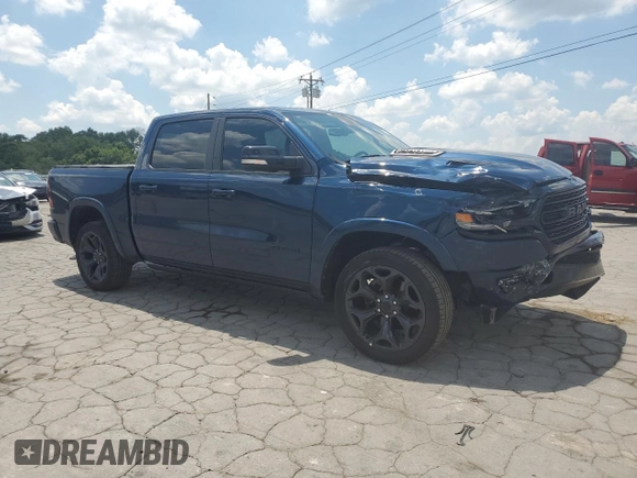 2021 Ram 1500 Limited with VIN 1C6RREHT6MN794866, listed as a Copart auction lot 62301385 with 61,610 mi miles and Salvage title. Bid and sale history available at DreamBid. Image 4.