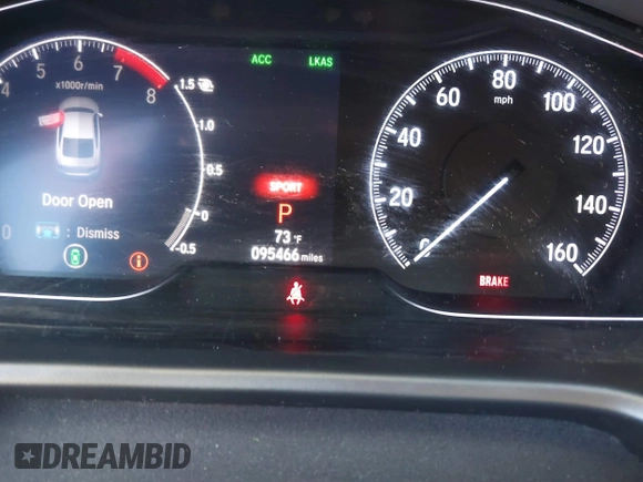 2019 Honda Accord EX-L with VIN 1HGCV2F59KA009999, listed as a IAAI auction lot 41391448 with 95,466 mi miles and . Bid and sale history available at DreamBid. Image 15.