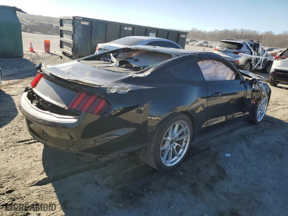 2017 Ford Mustang GT with VIN 1FA6P8CF2H5301202, listed as a Copart auction lot 47100975 with 52,699 mi miles and Salvage Title. Bid and sale history available at carsss.com. Image 3.