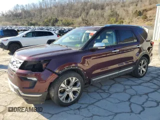 2019 Ford Explorer Limited with VIN 1FM5K8F86KGA86609, listed as a Copart auction lot 47983495 with 92,303 mi miles and Salvage Title. Bid and sale history available at carsss.com. Image 1.