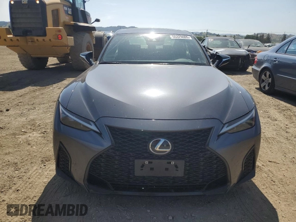 2022 Lexus IS 350 F Sport with VIN JTHGZ1B28N5055765, listed as a Copart auction lot 55329005 with 30,730 mi miles and Salvage title. Bid and sale history available at DreamBid. Image 5.
