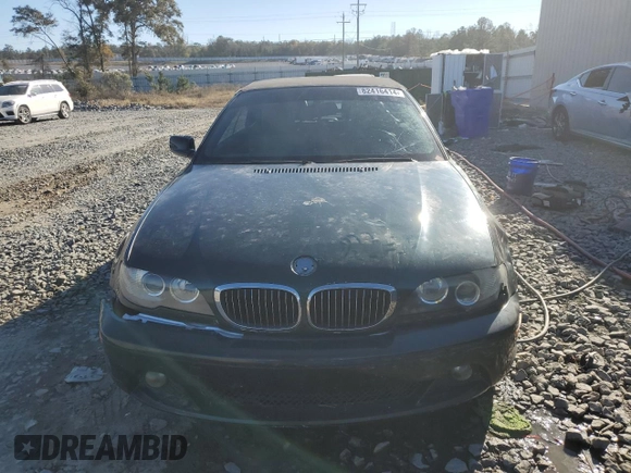 2004 BMW 3 Series 330Ci with VIN WBABW53464PL44025, listed as a Copart auction lot 82416414 with 160,908 mi miles and Salvage Title. Bid and sale history available at carsss.com. Image 5.