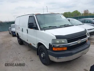 2003 Chevrolet Express Cargo with VIN 1GCGG25V031175986, listed as a IAAI auction lot 42144402 with 353,661 mi miles and . Bid and sale history available at DreamBid. Image 1.