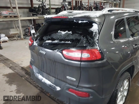 2014 Jeep Cherokee Latitude with VIN 1C4PJMCS0EW213826, listed as a IAAI auction lot 41322537 with 272,659 mi miles and . Bid and sale history available at DreamBid. Image 16.