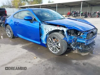 2023 Subaru BRZ Premium with VIN JF1ZDBB16P9703126, listed as a IAAI auction lot 41153982 with 22,593 mi miles. Bid and sale history available at carsss.com. Image 1.