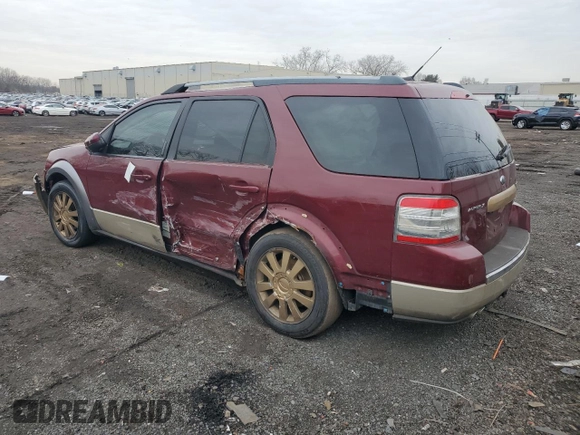 2008 Ford Taurus X Eddie Bauer with VIN 1FMDK07WX8GA35813, listed as a Copart auction lot 47117595 with Not provided miles and Salvage title. Bid and sale history available at DreamBid. Image 2.