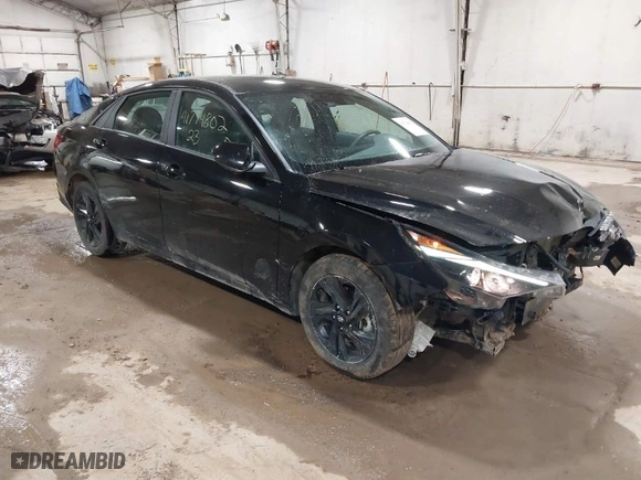 2023 Hyundai Elantra Preferred with VIN KMHLM4AG2PU415825, listed as a IAAI auction lot 41794802 with 44,271 mi miles. Bid and sale history available at carsss.com. Image 1.