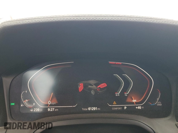 2021 BMW 4 Series 430i with VIN WBA53AP01MCF92750, listed as a Copart auction lot 43817115 with 61,291 mi miles and Salvage Title. Bid and sale history available at DreamBid. Image 9.