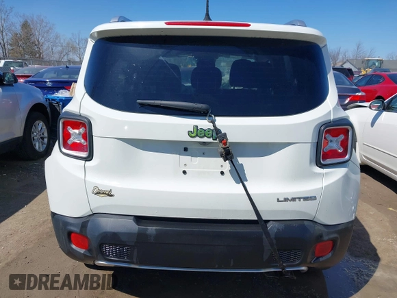 2016 Jeep Renegade Limited with VIN ZACCJADT5GPE29952, listed as a IAAI auction lot 42023127 with 57,669 mi miles and . Bid and sale history available at DreamBid. Image 17.