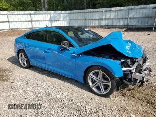 2022 Audi A5 Sportback S line Premium with VIN WAUDACF58NA008476, listed as a Copart auction lot 67375924 with 61,240 mi miles and Salvage Title. Bid and sale history available at carsss.com. Image 4.