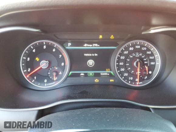 2019 Genesis G70 Advanced with VIN KMTG34LE5KU021265, listed as a Copart auction lot 48575855 with 52,650 mi miles and Salvage Title. Bid and sale history available at carsss.com. Image 9.