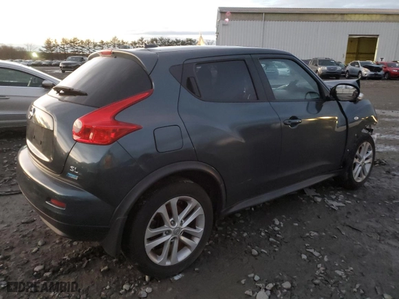 2013 Nissan Juke SV with VIN JN8AF5MR2DT217356, listed as a Copart auction lot 86781364 with 0 mi miles and Salvage Title. Bid and sale history available at carsss.com. Image 3.