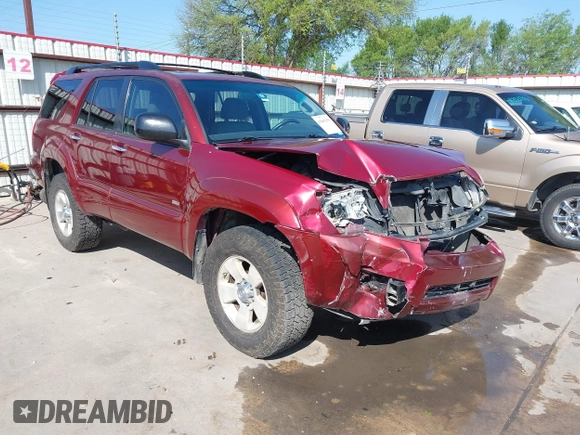 2006 Toyota 4Runner SR5 with VIN JTEZU14R568059478, listed as a IAAI auction lot 41865355 with 184,222 mi miles and . Bid and sale history available at DreamBid. Image 1.