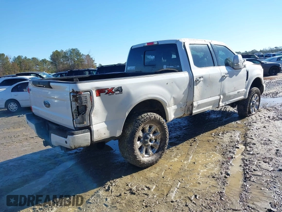 2017 Ford Super Duty F-250 SRW Lariat with VIN 1FT7W2BT4HEE52421, listed as a IAAI auction lot 41362197 with 161,965 mi miles. Bid and sale history available at carsss.com. Image 4.