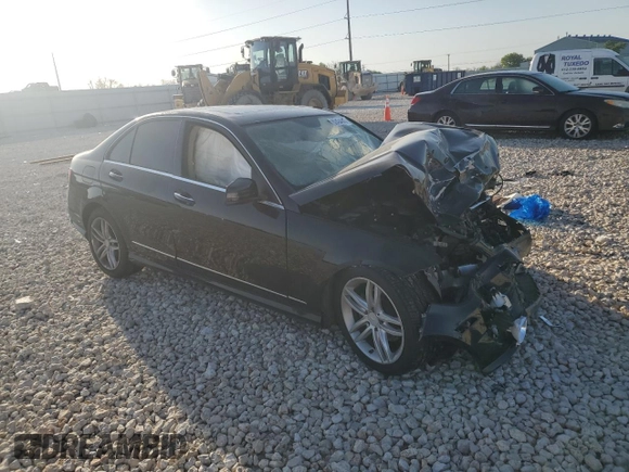 2014 Mercedes-Benz C-Class C 250 Sport with VIN WDDGF4HB0ER310314, listed as a Copart auction lot 52434645 with 0 mi miles and Salvage Title. Bid and sale history available at carsss.com. Image 4.