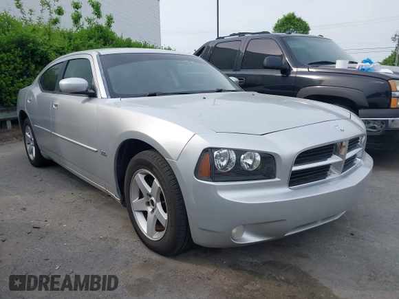 2010 Dodge Charger SXT with VIN 2B3CA3CV0AH287289, listed as a IAAI auction lot 42036118 with 283,080 mi miles. Bid and sale history available at carsss.com. Image 1.