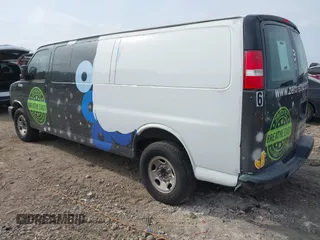 2016 Chevrolet Express Cargo Van with VIN 1GCZGHFF1G1247447, listed as a IAAI auction lot 41432611 with 111,432 mi miles. Bid and sale history available at carsss.com. Image 3.