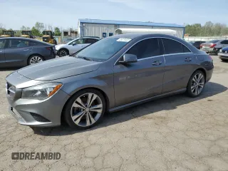 2016 Mercedes-Benz CLA with VIN WDDSJ4EB7GN299822, listed as a Copart auction lot 55079555 with 124,044 mi miles and Clean Title. Bid and sale history available at carsss.com. Image 1.