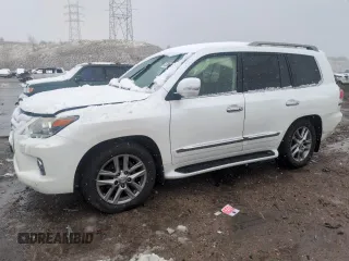 2013 Lexus LX 570 with VIN JTJHY7AX2D4101858, listed as a Copart auction lot 53908465 with 149,930 mi miles and Salvage Title. Bid and sale history available at DreamBid. Image 1.
