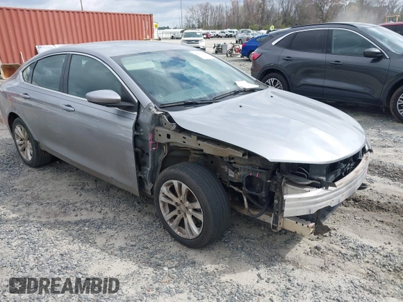 2015 Chrysler 200 Limited with VIN 1C3CCCAB9FN584565, listed as a IAAI auction lot 41787658 with 140,231 mi miles. Bid and sale history available at carsss.com. Image 1.