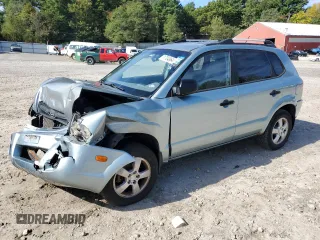 2007 Hyundai Tucson GLS with VIN KM8JM12B07U632606, listed as a Copart auction lot 71704864 with 136,655 mi miles and Clean Title. Bid and sale history available at carsss.com. Image 1.