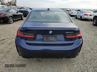2024 BMW 3 Series M340i with VIN 3MW49FS08R8D87680, listed as a Copart auction lot 48081595 with 6,001 mi miles and Salvage Title. Bid and sale history available at carsss.com. Image 6.