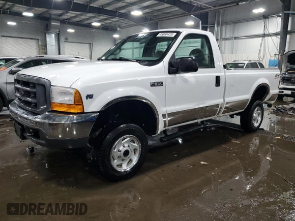 2000 Ford F-350 XL with VIN 1FTSF31S7YEE27506, listed as a Copart auction lot 45868425 with 35,736 mi miles and Salvage Title. Bid and sale history available at DreamBid. Image 1.
