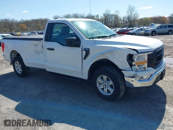 2021 Ford F-150 XL with VIN 1FTMF1EB8MKD78836, listed as a IAAI auction lot 41960797 with 57,461 mi miles. Bid and sale history available at carsss.com. Image 1.