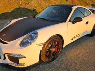 2015 Porsche 911 GT3 with VIN WP0AC2A93FS183928, listed as a Copart auction lot 76354964 with 12,150 mi miles and Salvage Title. Bid and sale history available at DreamBid. Image 2.