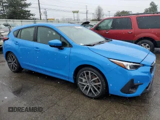 2024 Subaru Impreza Sport with VIN JF1GUAFCXR8328976, listed as a Copart auction lot 85957094 with 5,336 mi miles and Salvage Title. Bid and sale history available at carsss.com. Image 4.