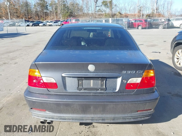 2003 BMW 3 Series 330Ci with VIN WBABN53463PH02440, listed as a IAAI auction lot 41484480 with 154,387 mi miles and . Bid and sale history available at carsss.com. Image 16.
