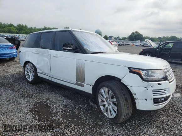 2016 Land Rover Range Rover Supercharged with VIN SALGS2EF3GA317124, listed as a Copart auction lot 62373365 with 79,810 mi miles and Salvage title. Bid and sale history available at DreamBid. Image 4.
