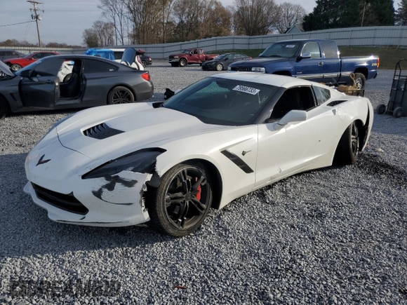 2016 Chevrolet Corvette 1LT with VIN 1G1YB2D72G5116192, listed as a Copart auction lot 79566733 with 82,863 mi miles and Salvage Title. Bid and sale history available at carsss.com. Image 1.