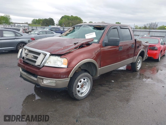 2005 Ford F-150 XLT with VIN 1FTPW14545KC40740, listed as a IAAI auction lot 41932653 with 164,641 mi miles. Bid and sale history available at carsss.com. Image 2.