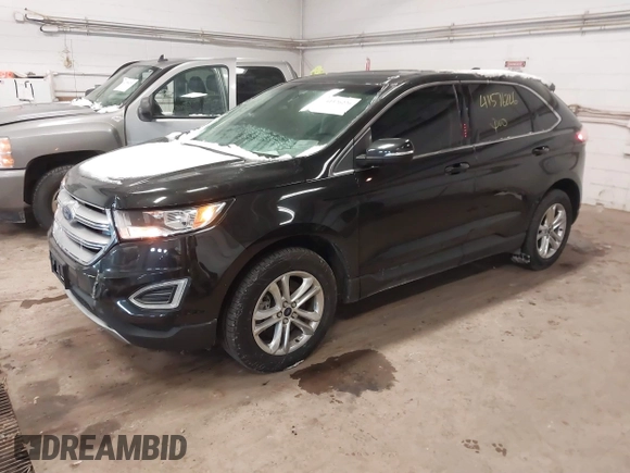 2015 Ford Edge SEL with VIN 2FMTK4J86FBB08595, listed as a IAAI auction lot 41576226 with 85,726 mi miles. Bid and sale history available at carsss.com. Image 17.
