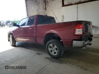 2019 Ram 1500 Big Horn with VIN 1C6SRFBT9KN915709, listed as a Copart auction lot 54867195 with 92,827 mi miles and Salvage title. Bid and sale history available at DreamBid. Image 2.