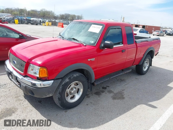 2002 Ford Ranger XL Fleet with VIN 1FTZR45E82PA15624, listed as a IAAI auction lot 41867220 with 207,603 mi miles. Bid and sale history available at carsss.com. Image 2.