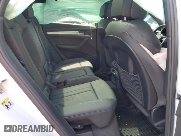 2024 Audi Q5 S line Premium with VIN WA1GAAFYXR2119667, listed as a Copart auction lot 55909455 with 8,383 mi miles and Salvage title. Bid and sale history available at DreamBid. Image 11.