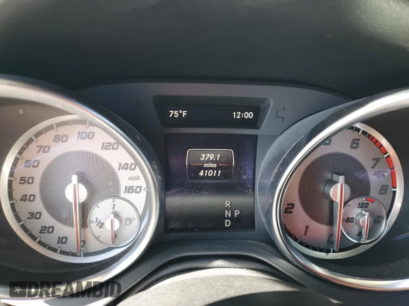 2015 Mercedes-Benz SLK 250 with VIN WDDPK4HAXFF099080, listed as a Copart auction lot 49264465 with 41,011 mi miles and Salvage title. Bid and sale history available at DreamBid. Image 9.
