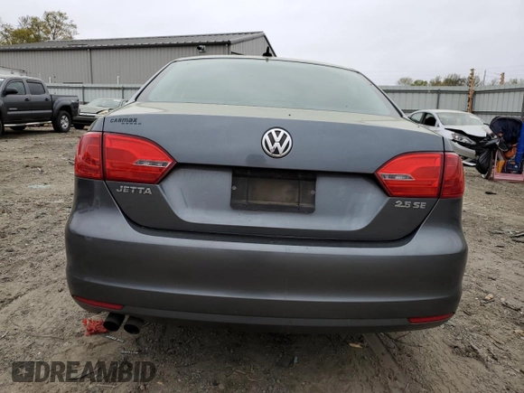 2012 Volkswagen Jetta Sedan SE w/Convenience PZEV with VIN 3VWDP7AJ4CM457180, listed as a Copart auction lot 51377845 with 222,023 mi miles and Salvage Title. Bid and sale history available at carsss.com. Image 6.