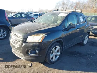2015 Chevrolet Trax LTZ with VIN KL7CJTSB0FB151750, listed as a IAAI auction lot 41408991 with 147,349 mi miles. Bid and sale history available at carsss.com. Image 2.
