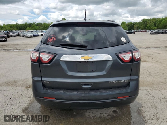 2014 Chevrolet Traverse LS z VIN 1GNKVFKD8EJ269403, wystawiony jako Copart lot #56546145 z przebiegiem 174 019 mil mil oraz Szkoda całkowita • Salvage title. Historia ofert i sprzedaży dostępna na DreamBid. Obrazek 6.