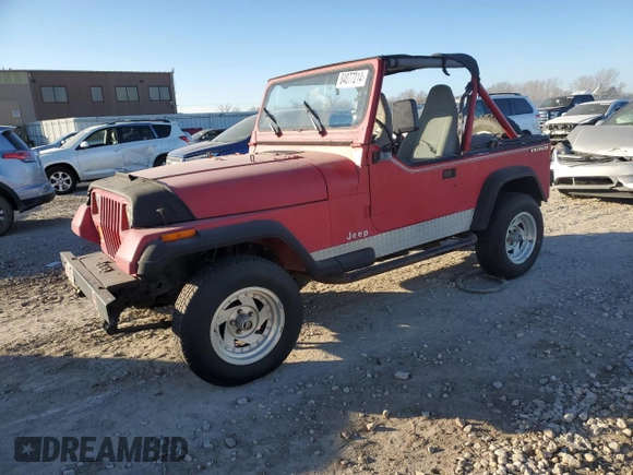 1991 Jeep Wrangler z VIN 2J4FY19P6MJ107521, wystawiony jako Copart lot #84077214 z przebiegiem 1 311 216 mil mil oraz Czysty tytuł • Clean title. Historia ofert i sprzedaży dostępna na DreamBid. Obrazek 1.