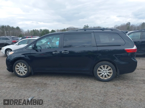2015 Toyota Sienna Ltd with VIN 5TDDK3DC5FS125017, listed as a IAAI auction lot 41856928 with 116,597 mi miles. Bid and sale history available at carsss.com. Image 14.