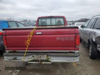 1995 Ford F-150 with VIN 1FTDF15Y6SLB57439, listed as a Copart auction lot 44136335 with 186,438 mi miles and Clean Title. Bid and sale history available at carsss.com. Image 6.